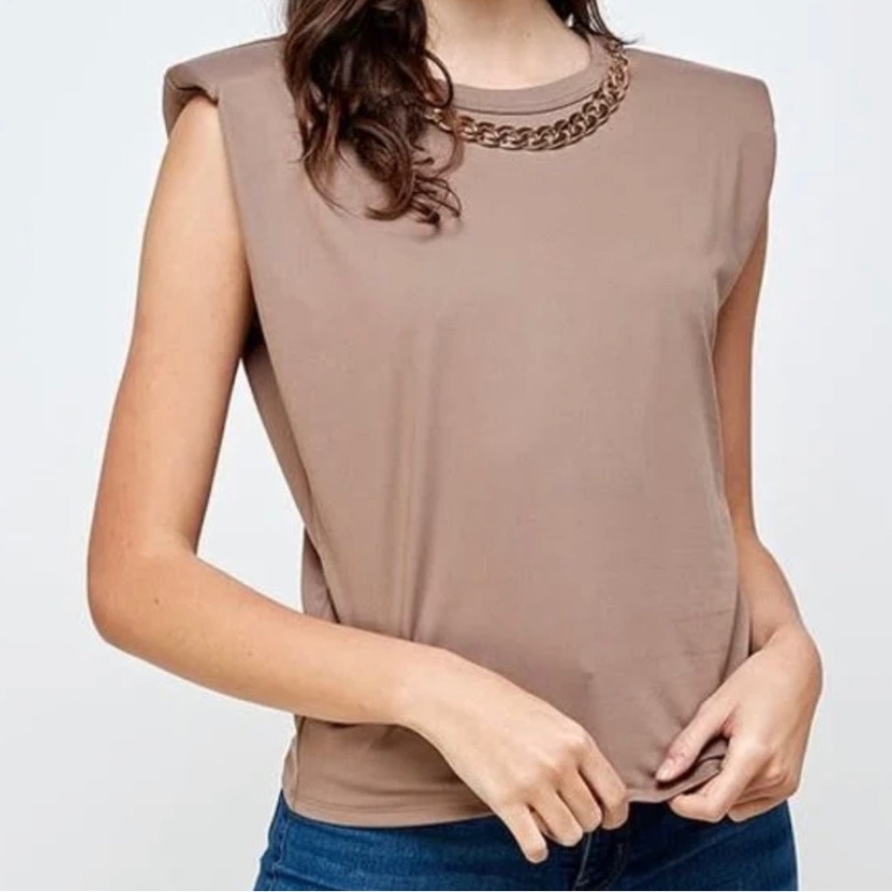 ⭐️WATERMELON Padded Shoulder Top